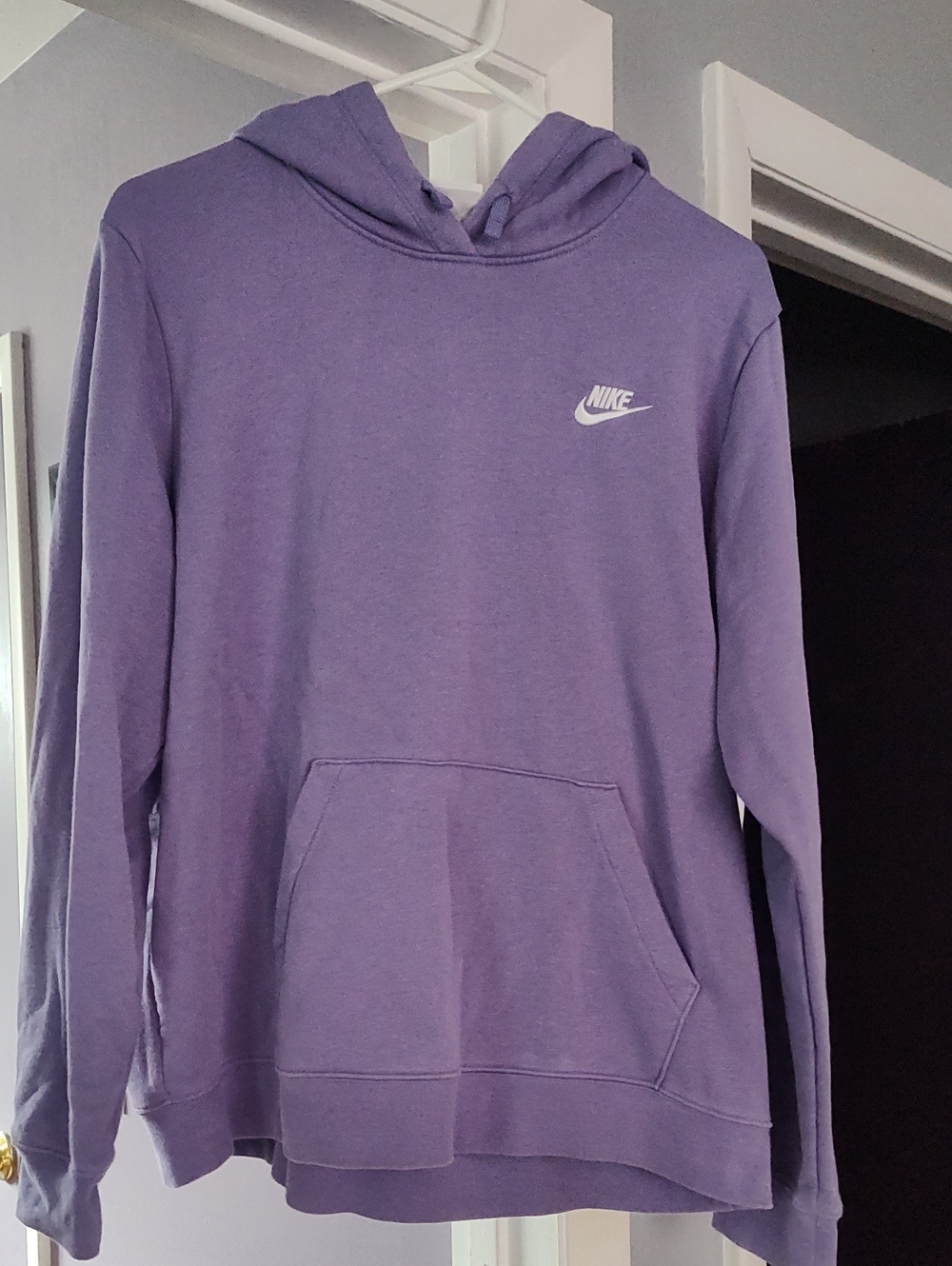 Women's Nike Lavender Hoodie with Swoosh, Sz XL